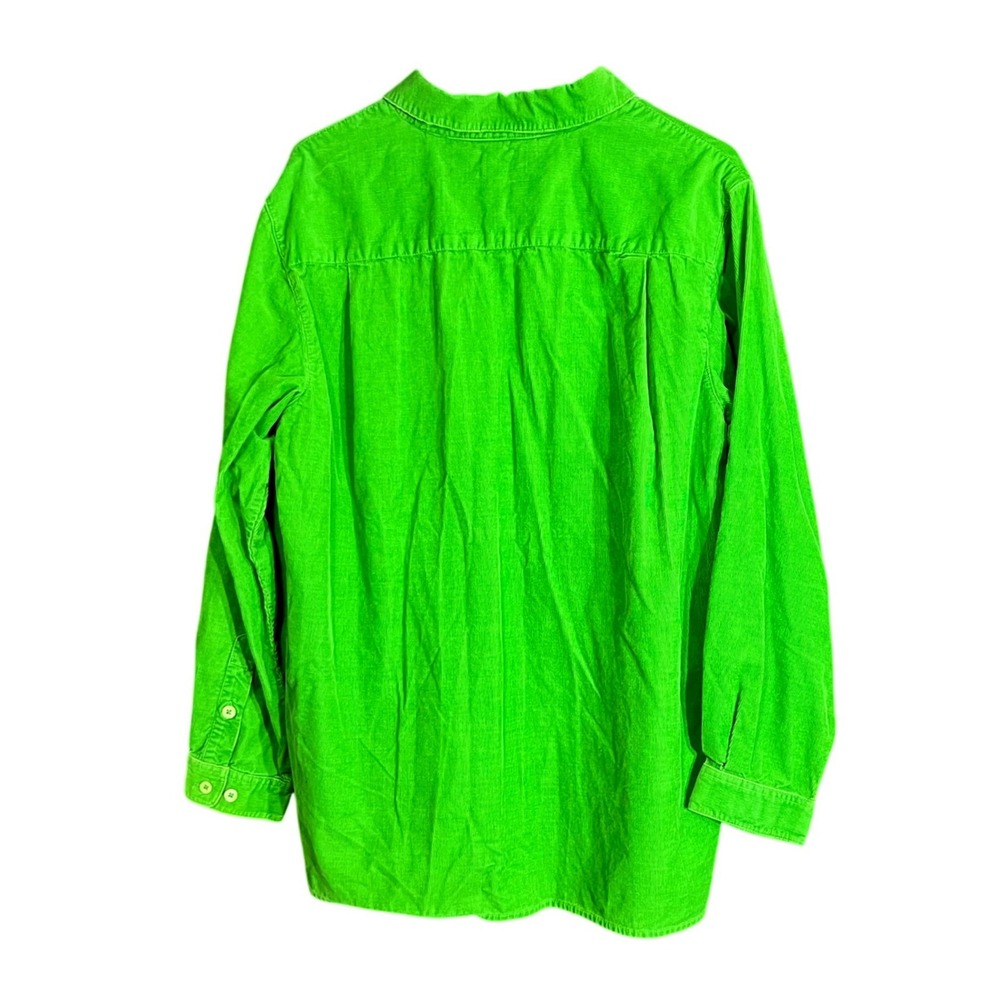 Vintage Quacker Factory Womens Size Large Christmas Ornament Corduroy Shirt - Picture 3 of 12
